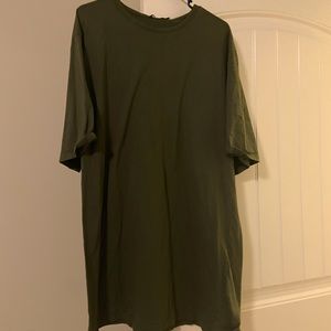 Nasty Gal Tshirt Dress- green color
